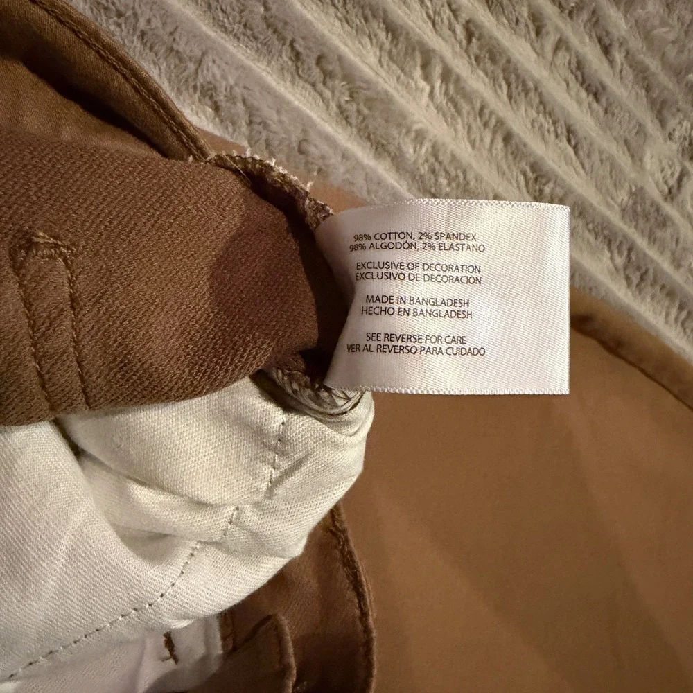 Banana Republic Mens Slim Fit Traveler Pants Tobacco Brown 34x34 Stretch Twill
